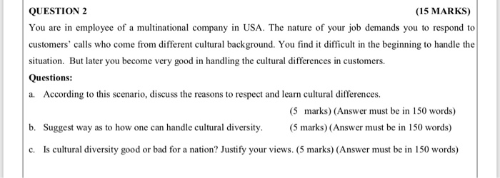 Solved QUESTION 2 (15 MARKS) You are in employee of a | Chegg.com