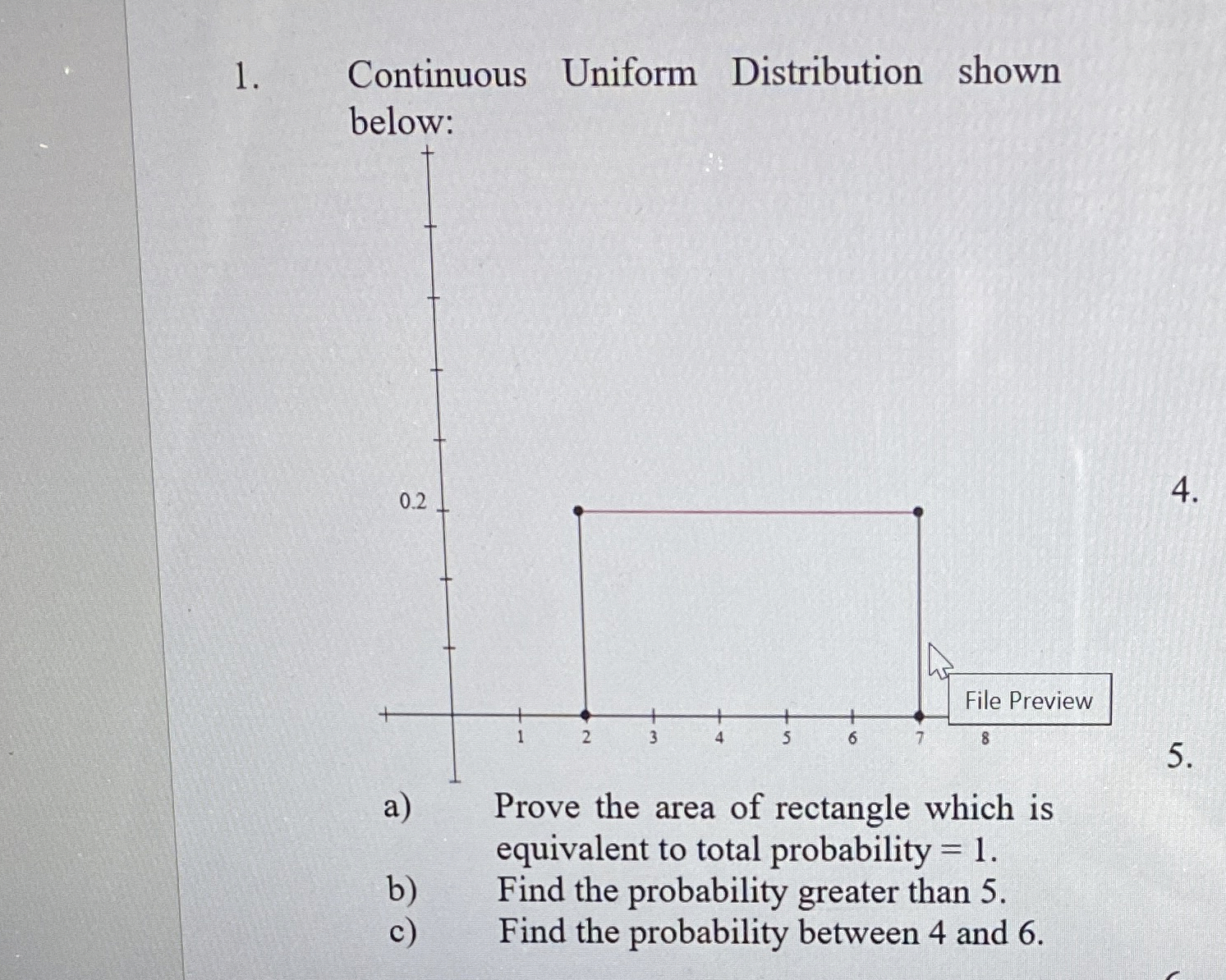 Solved Continuous Uniform Distribution shown belowa) ﻿Prove