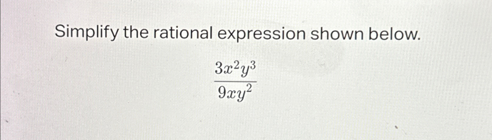 Solved Simplify the rational expression shown | Chegg.com