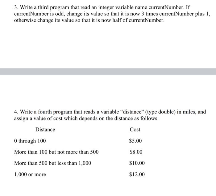 Solved 3. Write a third program that read an integer | Chegg.com