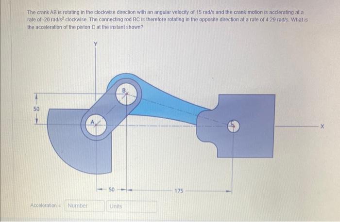 Solved The crank AB is rotating in the clockwise direclion | Chegg.com
