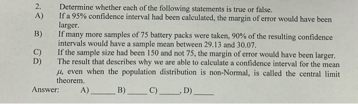 Solved Determine whether each of the following statements is | Chegg.com