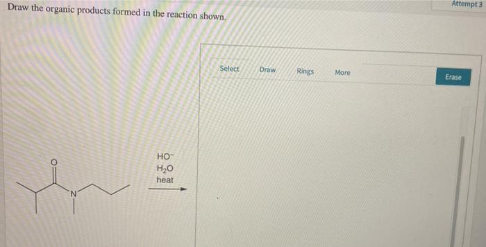 Solved Draw the organic products formed in the reaction Chegg com