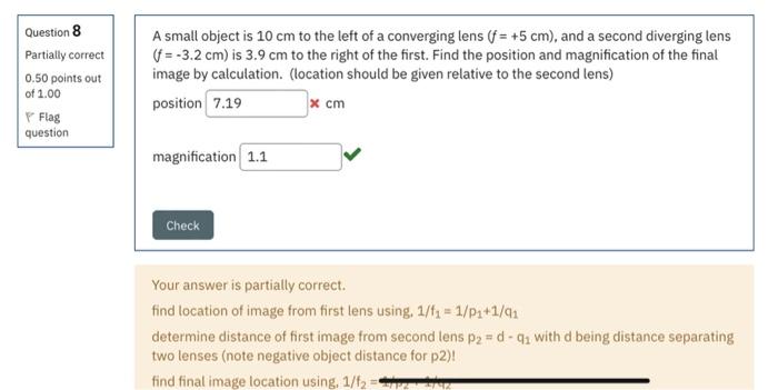 Solved Question 9 Partially correct 0.50 points out of 1.00 | Chegg.com