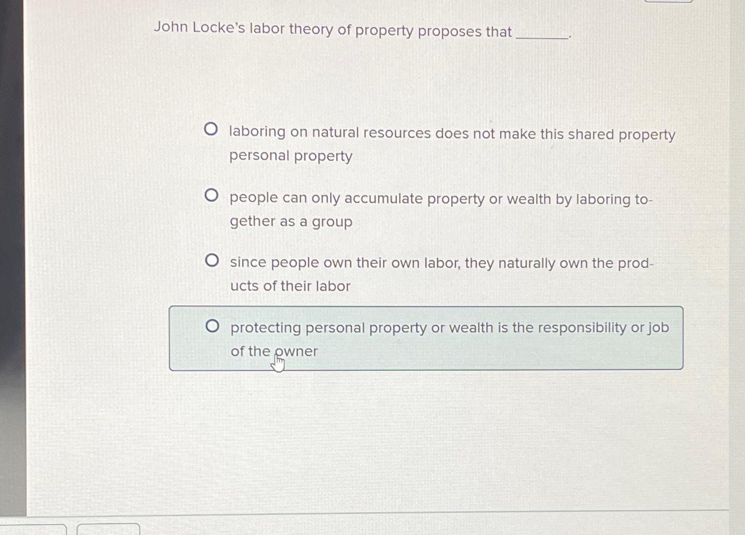 labor theory of property john locke