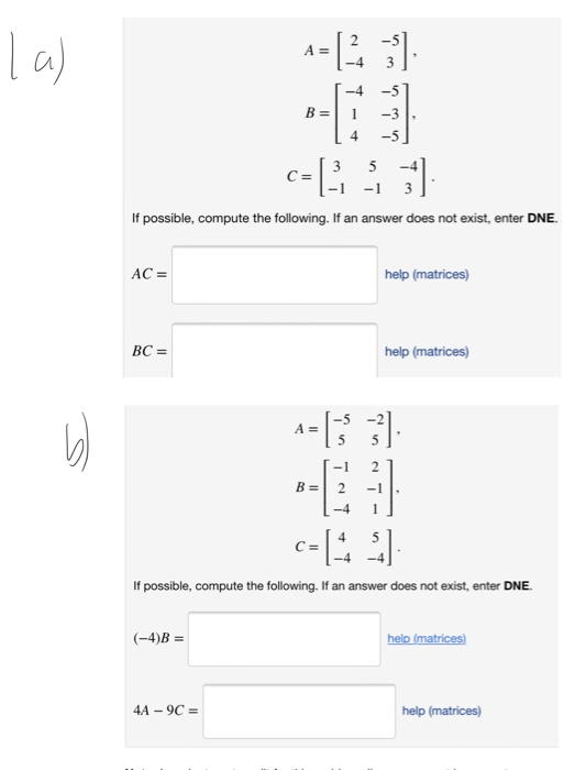 Solved la) B= 1-4 1 -51 -31 135 -41 1-1 - 13 If possible, | Chegg.com