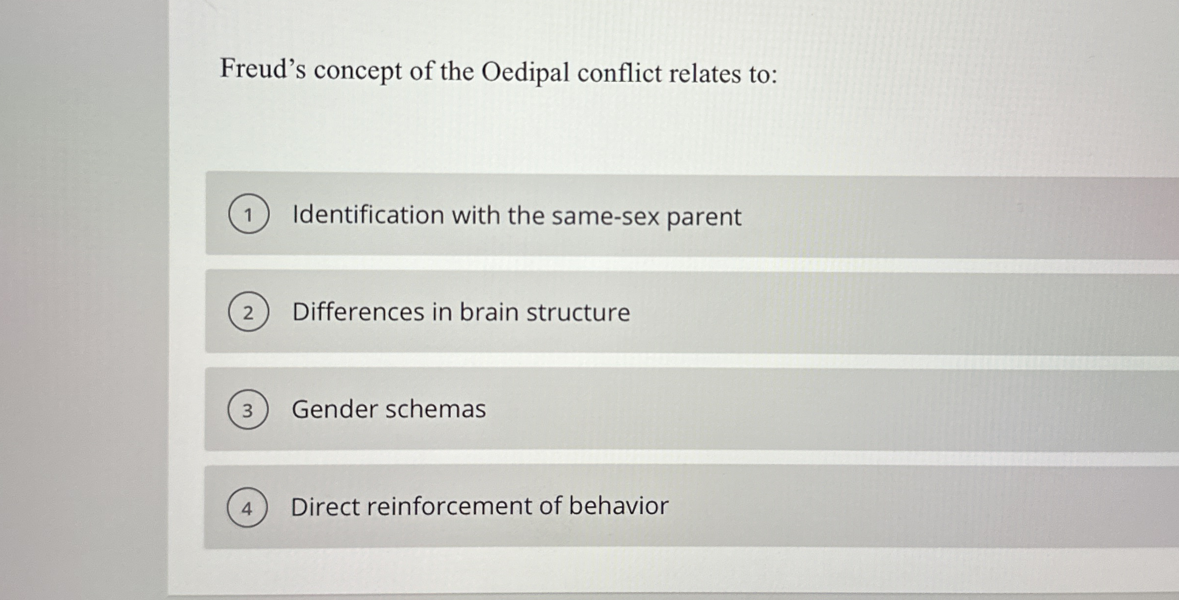 Solved Freud's concept of the Oedipal conflict relates
