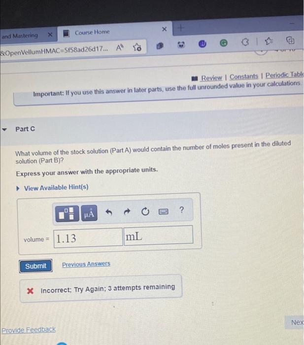 Solved I got the first two parts right but cant seem to | Chegg.com