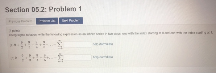 Solved Section 05.2: Problem 1 Previous Problem Problem List | Chegg.com