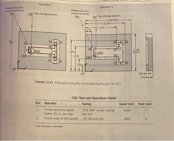 Solved 10.7. Program number: 01013 (Figure 10.23). Fixed jaw | Chegg.com