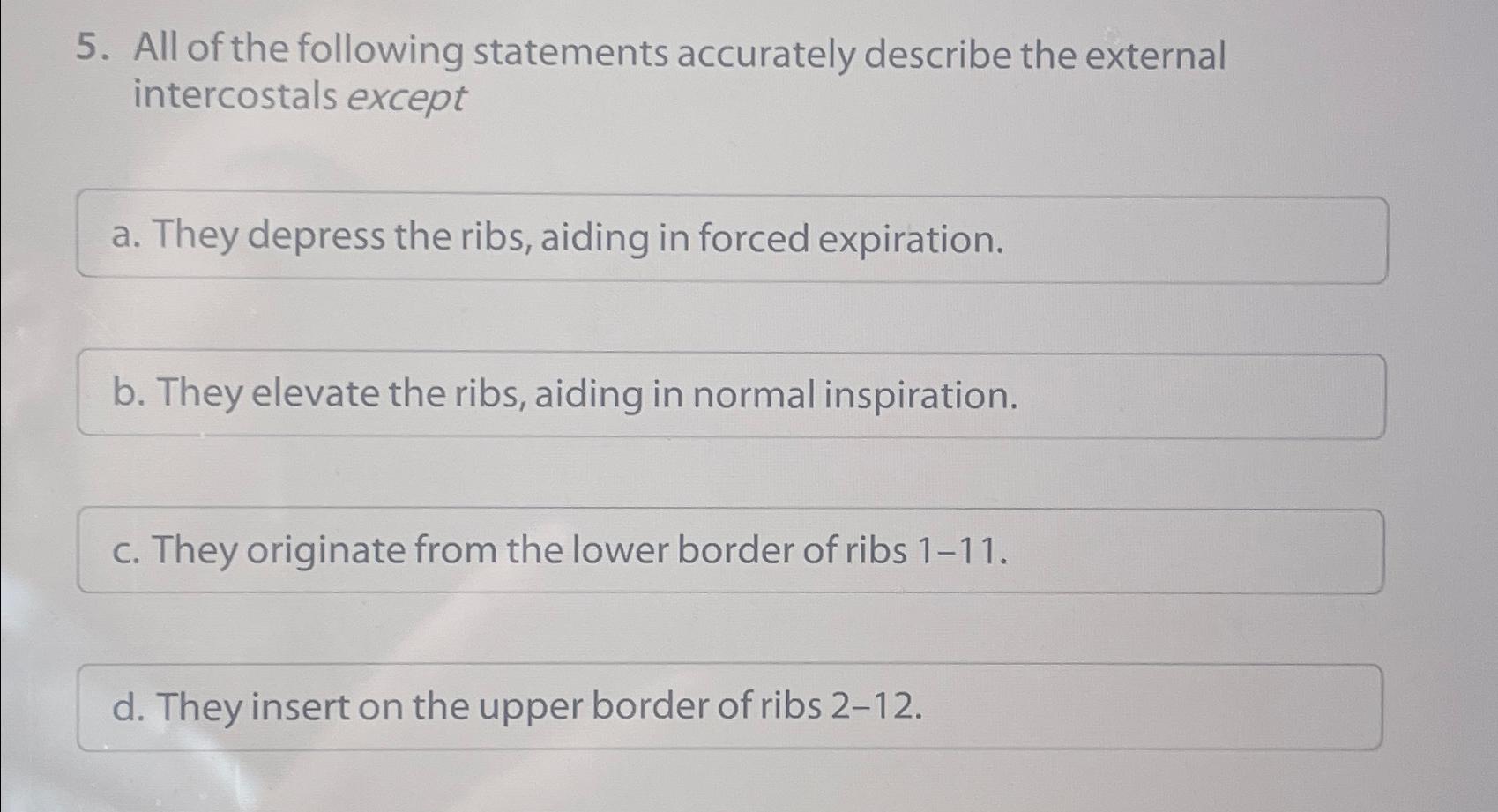 Solved All of the following statements accurately describe | Chegg.com