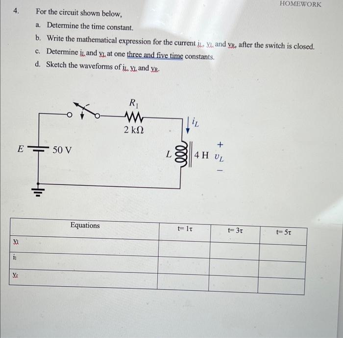Solved 1. Find the inductance L in henries of the inductor | Chegg.com