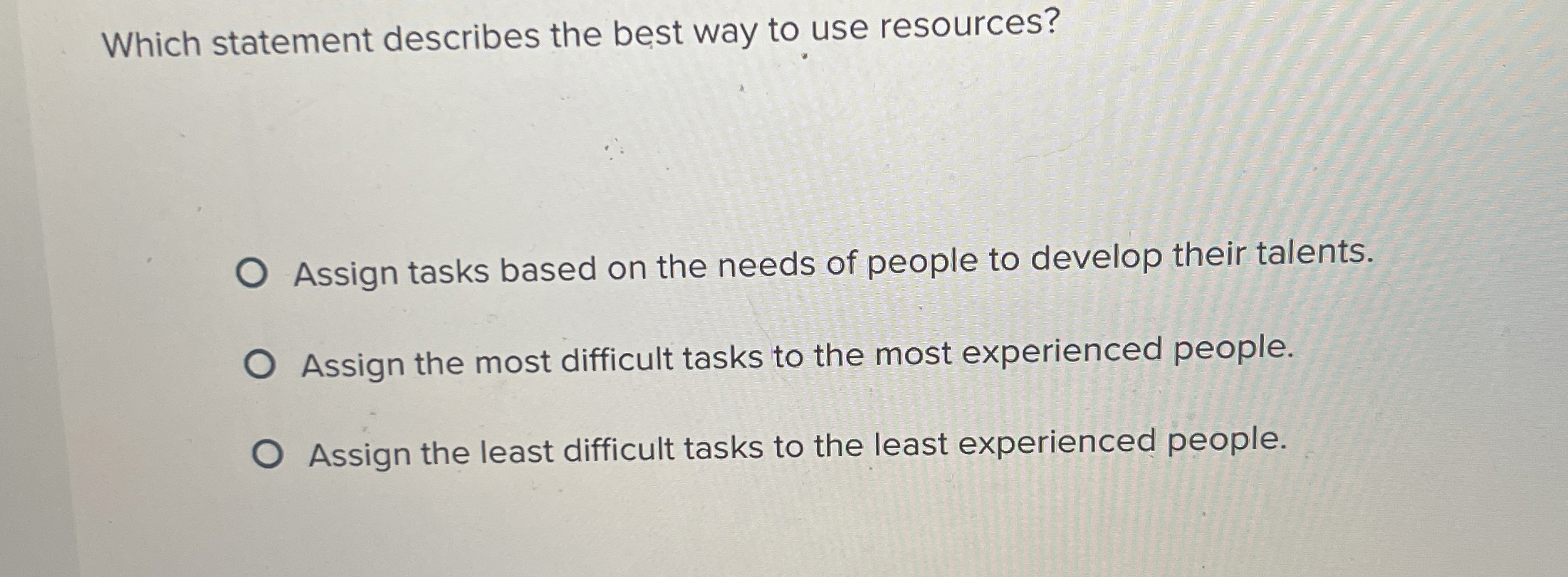 Solved Which statement describes the best way to use | Chegg.com