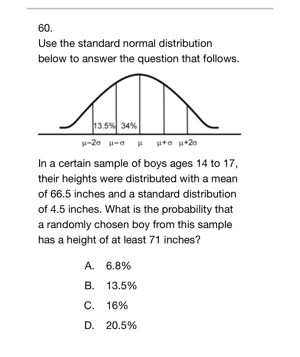 Solved Use the standard normal distribution below to answer | Chegg.com