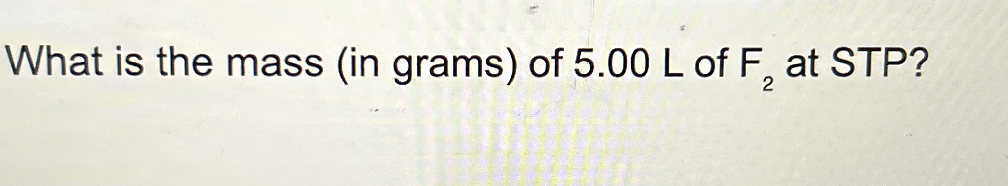 Solved What Is The Mass In Grams Of L Of F At Chegg Com