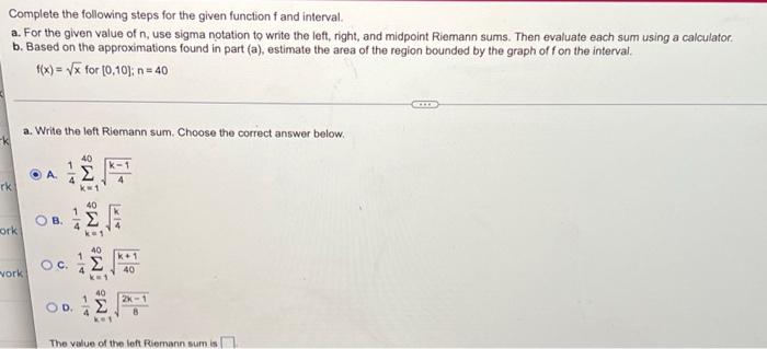Solved Complete the following steps for the given function f | Chegg.com