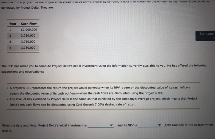 Ishka: SLB returns: Unlevered IRR and NPV analysis