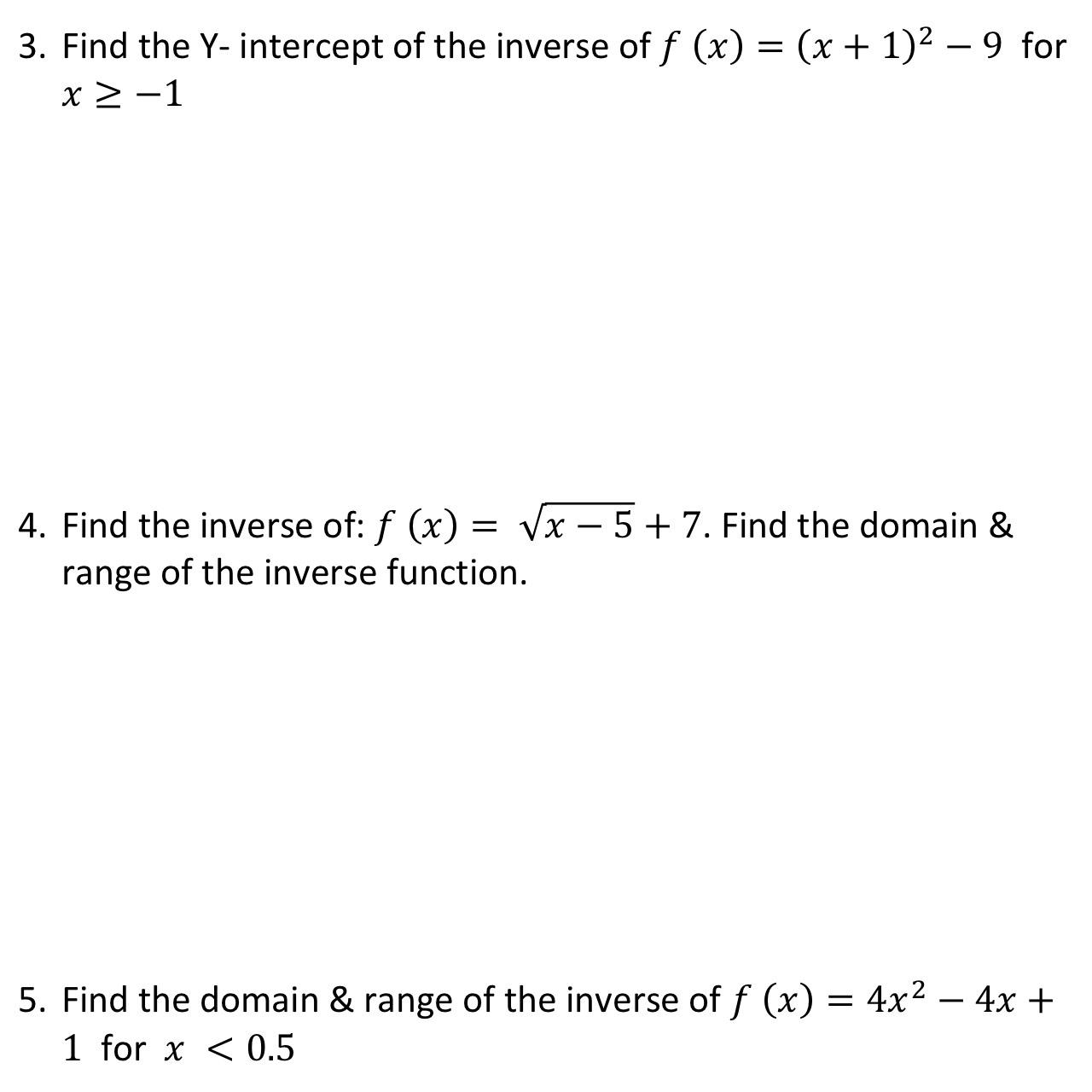 solved-find-the-y-intercept-of-the-inverse-of-f-x-x-1-2-9-chegg
