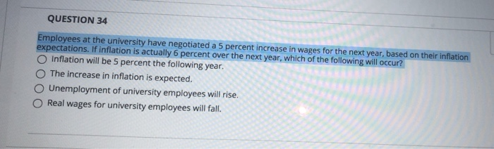 Solved QUESTION 34 Employees At The University Have Chegg