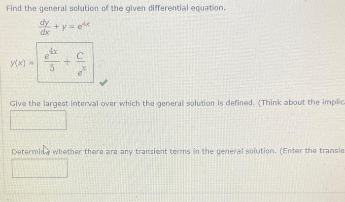 Solved Find the general solution of the given differential | Chegg.com