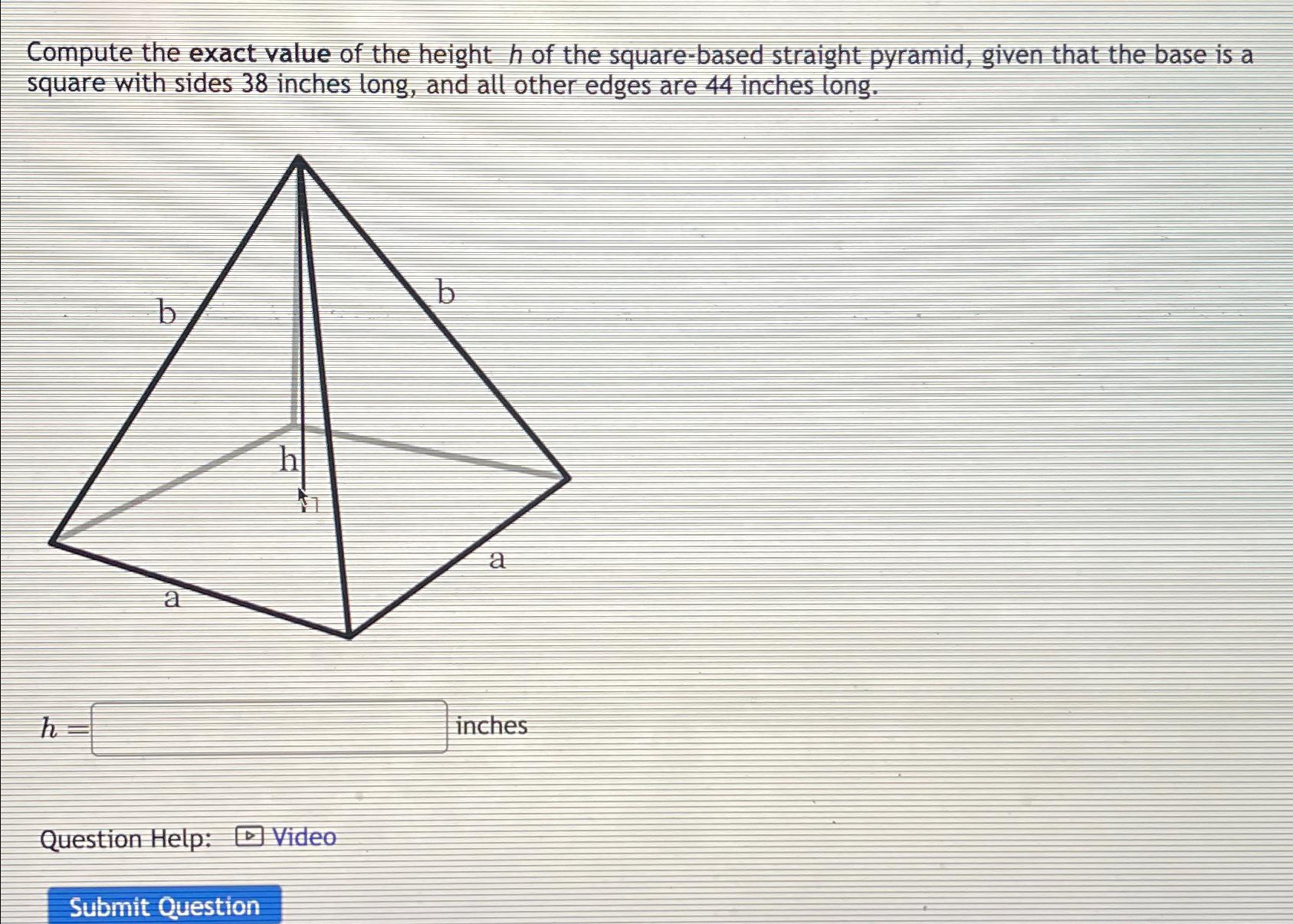 solved-compute-the-exact-value-of-the-height-h-of-the-chegg