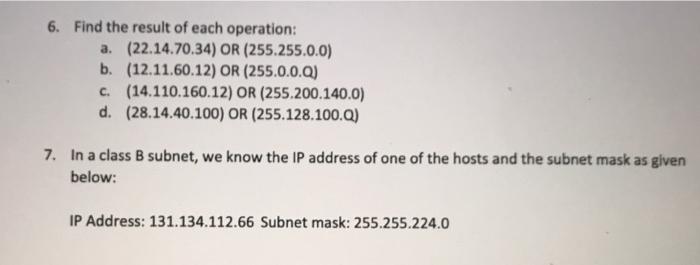 Solved 1. Change the following IP addresses from | Chegg.com