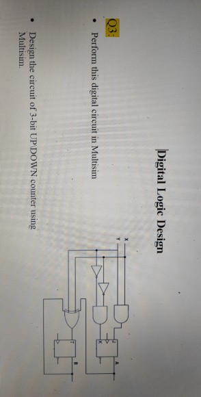 Solved Digital Logic Design Q3 Perform This Digital Circuit | Chegg.com