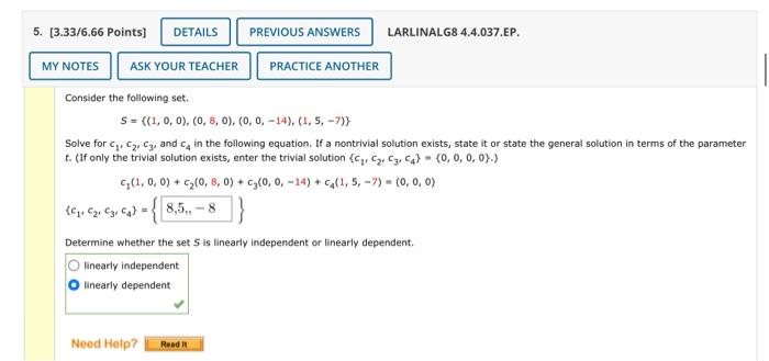 Solved Consider The Following Set. | Chegg.com