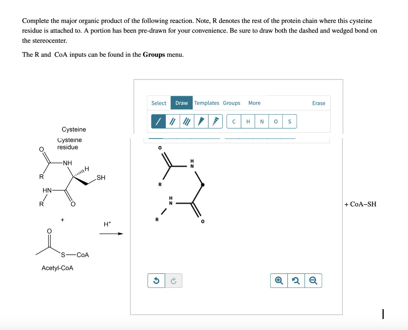 Solved Complete the major organic product of the following | Chegg.com