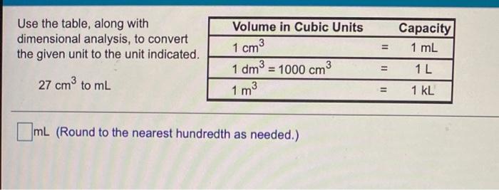 Solved Use The Given Equivalents Along With Dimensional Chegg Com