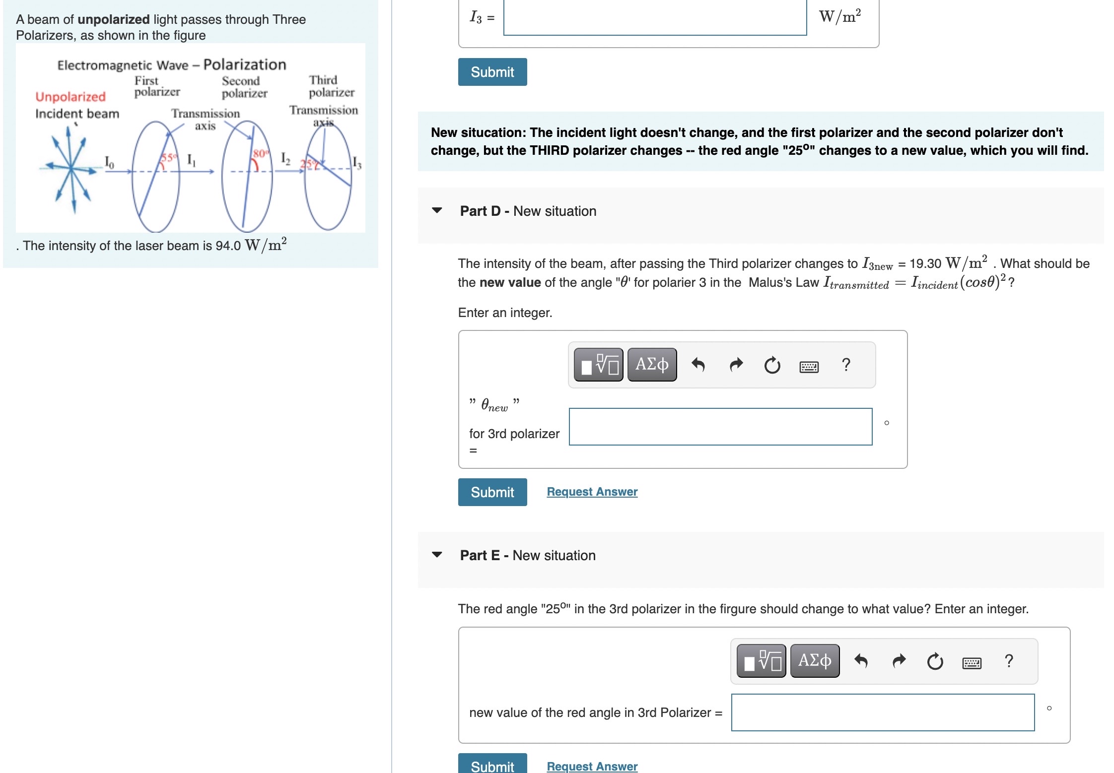 Solved Please help!! WILL LEAVE A GOOD REVIEW. A beam of | Chegg.com