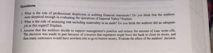 Questions 1. What is the role of professional | Chegg.com