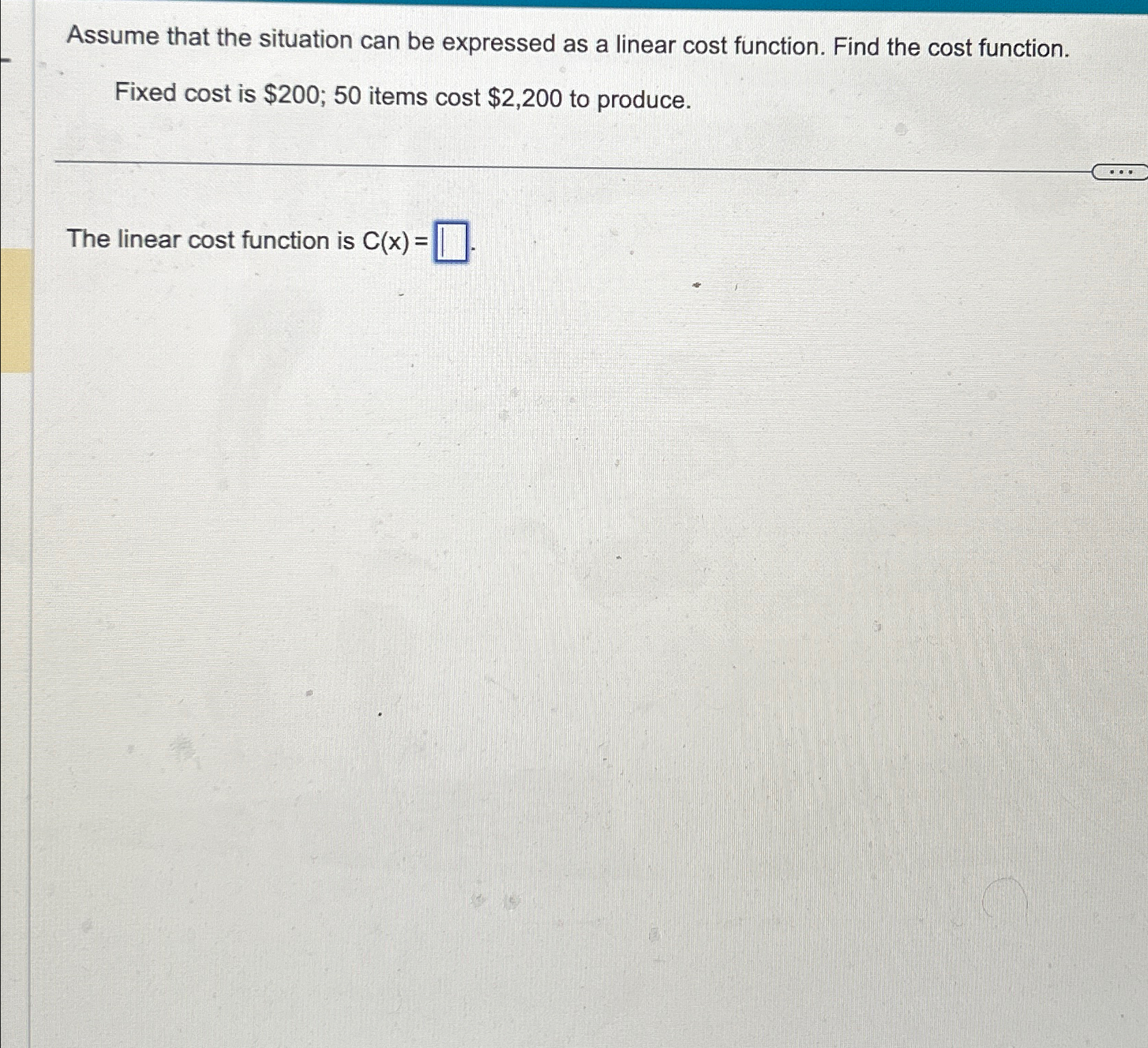 Solved Assume that the situation can be expressed as a | Chegg.com