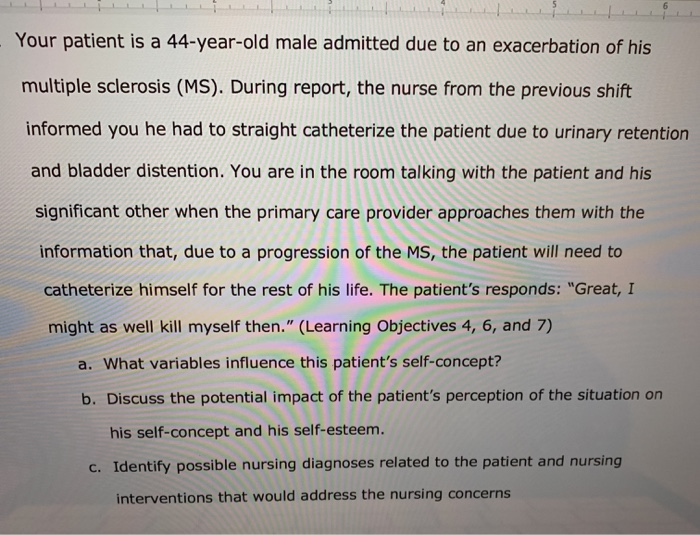 Solved Your patient is a 44yearold male admitted due to an
