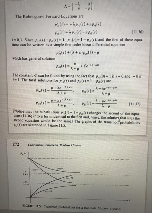 1. Find the limiting probabilities for the process of | Chegg.com