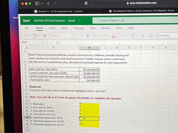 Solved Better Finance (previously BillFloat), based in San | Chegg.com