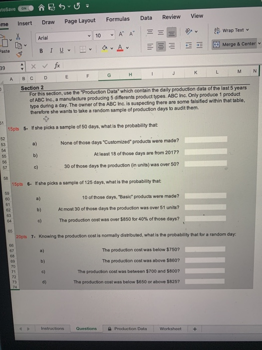 Arial V 10 V Dv Ds Wrap Text V Bi Biu Tosav Chegg Com