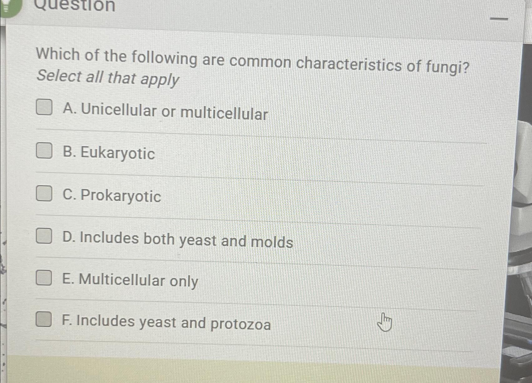 Solved Which of the following are common characteristics of | Chegg.com
