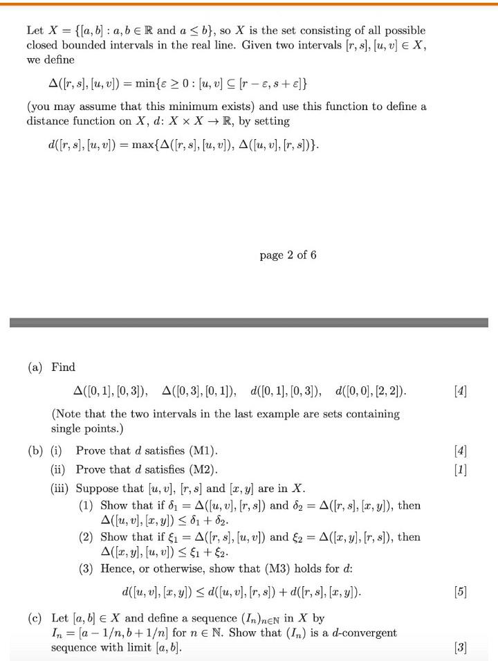 Solved Let X A B A B R And A 0 U V R E Chegg Com