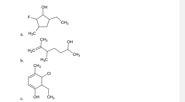 [Solved]: Name These Please A. B. . H3C H2C CH3 H