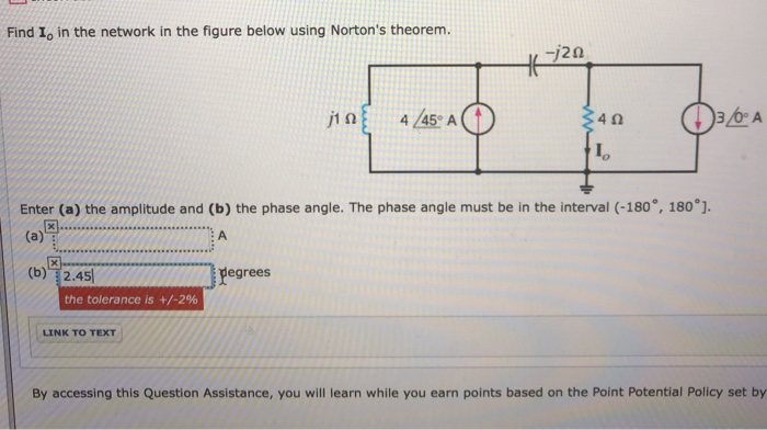 Solved Find I, in the network in the figure below using | Chegg.com