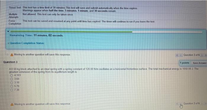 Solved Timed Test This test has a time limit of 30 minutes. | Chegg.com