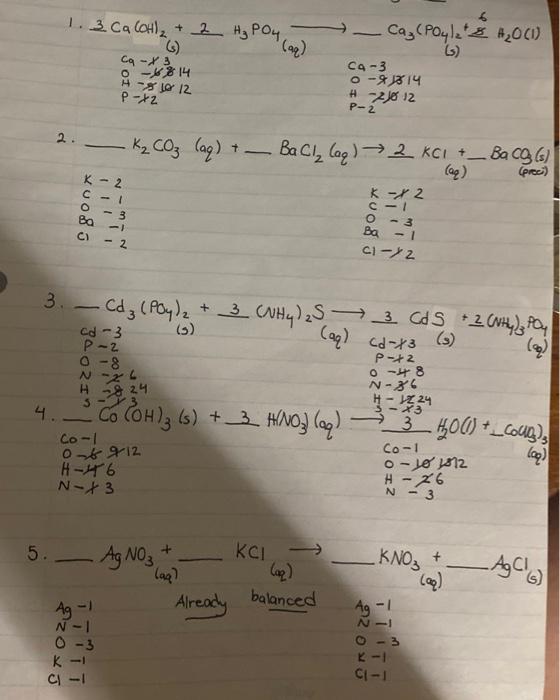 Solved can you explain how to balance these equations if | Chegg.com