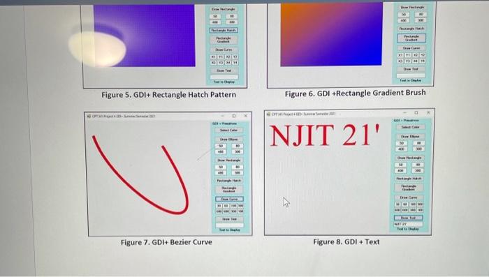 Solved GDI+, Graphics Primitives, Rectangles, Curves, | Chegg.com