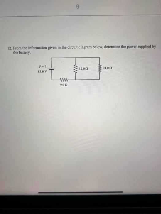 Solved B) C)8. Determine The Following For Each Circuit: A) | Chegg.com