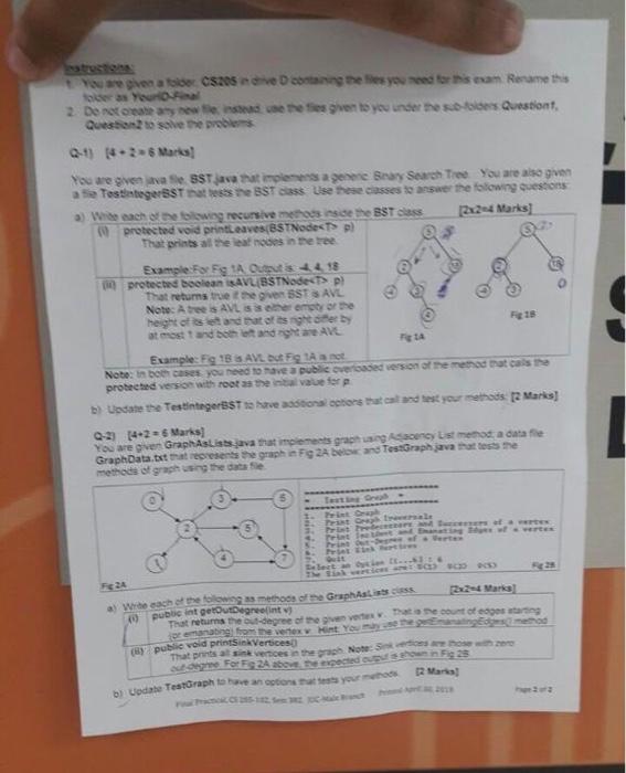 Solved solve the data structure questions using netbeans and | Chegg.com