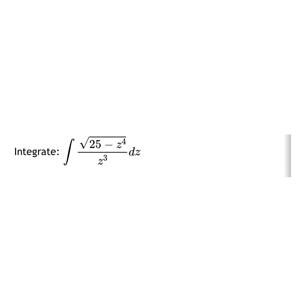 solved-integrate-25-z42z3dz-chegg