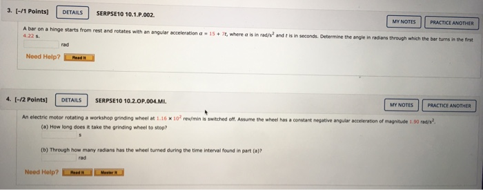 Solved 3. (-/1 Points) DETAILS SERPSE10 10.1.P.002. MY NOTES | Chegg.com