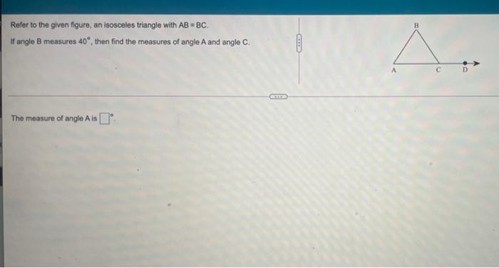 Solved B Refer To The Given Figure, An Isosceles Triangle | Chegg.com