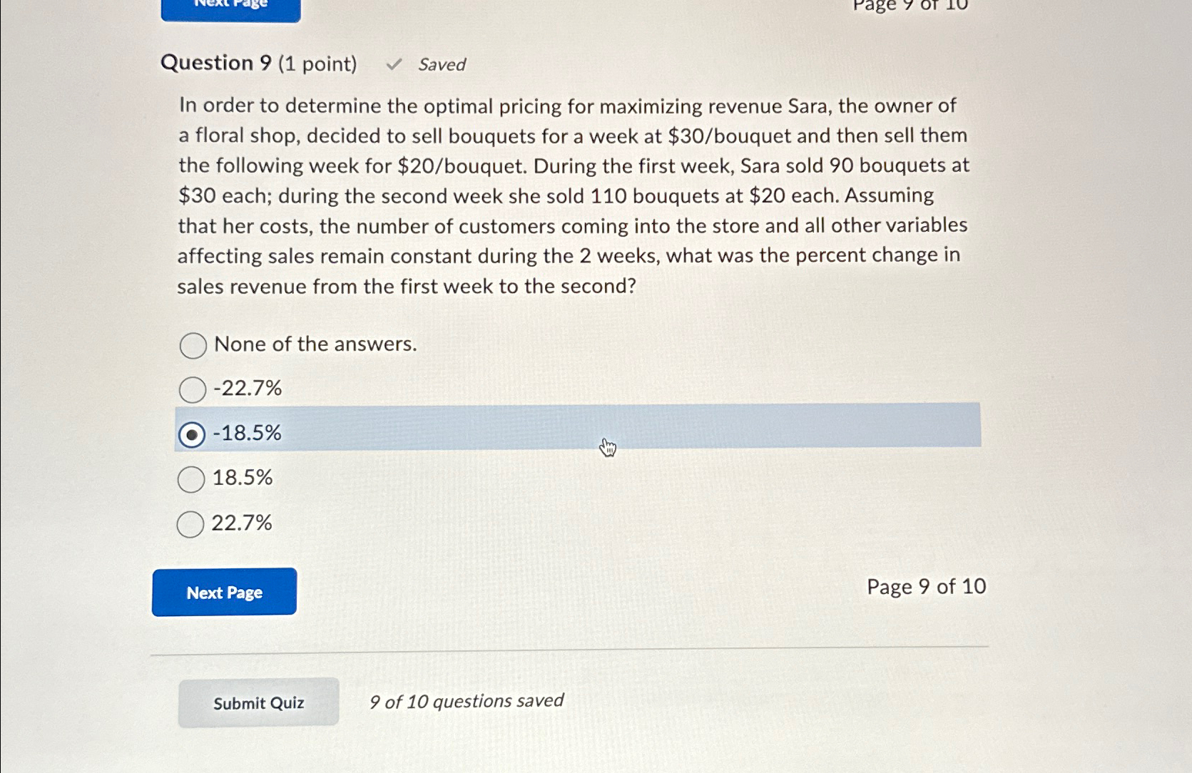 Question 9 (1 ﻿point) ﻿SavedIn Order To Determine | Chegg.com